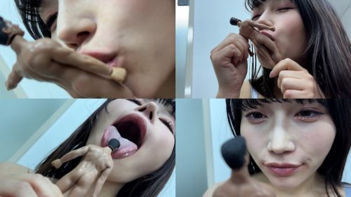 BWD-100004 ひなみちゃんがM男人形を唾液たっぷり舐めまわす